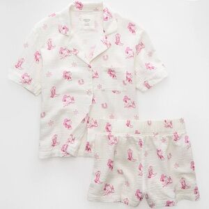 AE Snoopy Western Cotton Gauze PJ Set